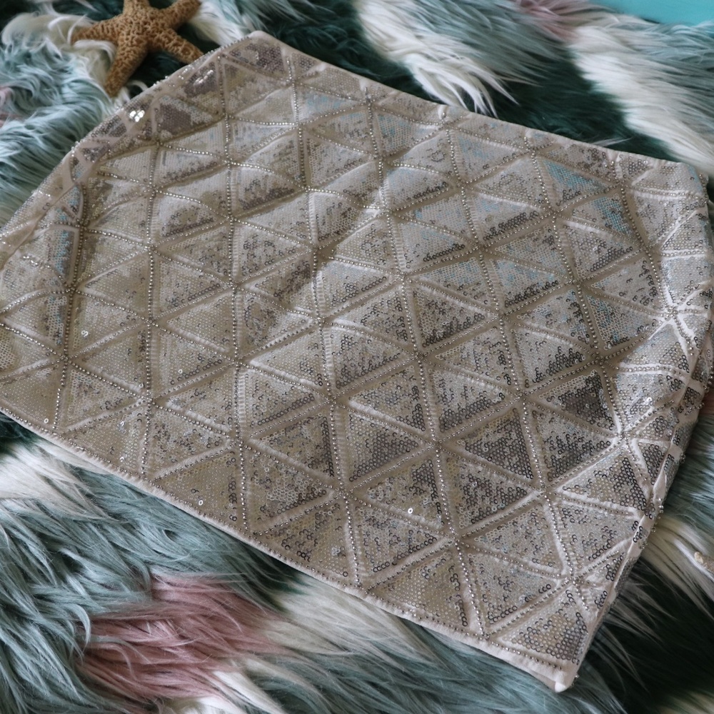 H&M Sequence & Beads Mini Skirt - Picture 3 of 6